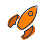 Deploy rocket ship icon